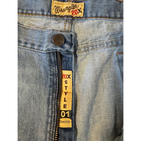 Wrangler 20X Style 01 Competition Jeans Men’s 42x34 Lght Wash Cowboy Vintage Y2K - Picture 4 of 10
